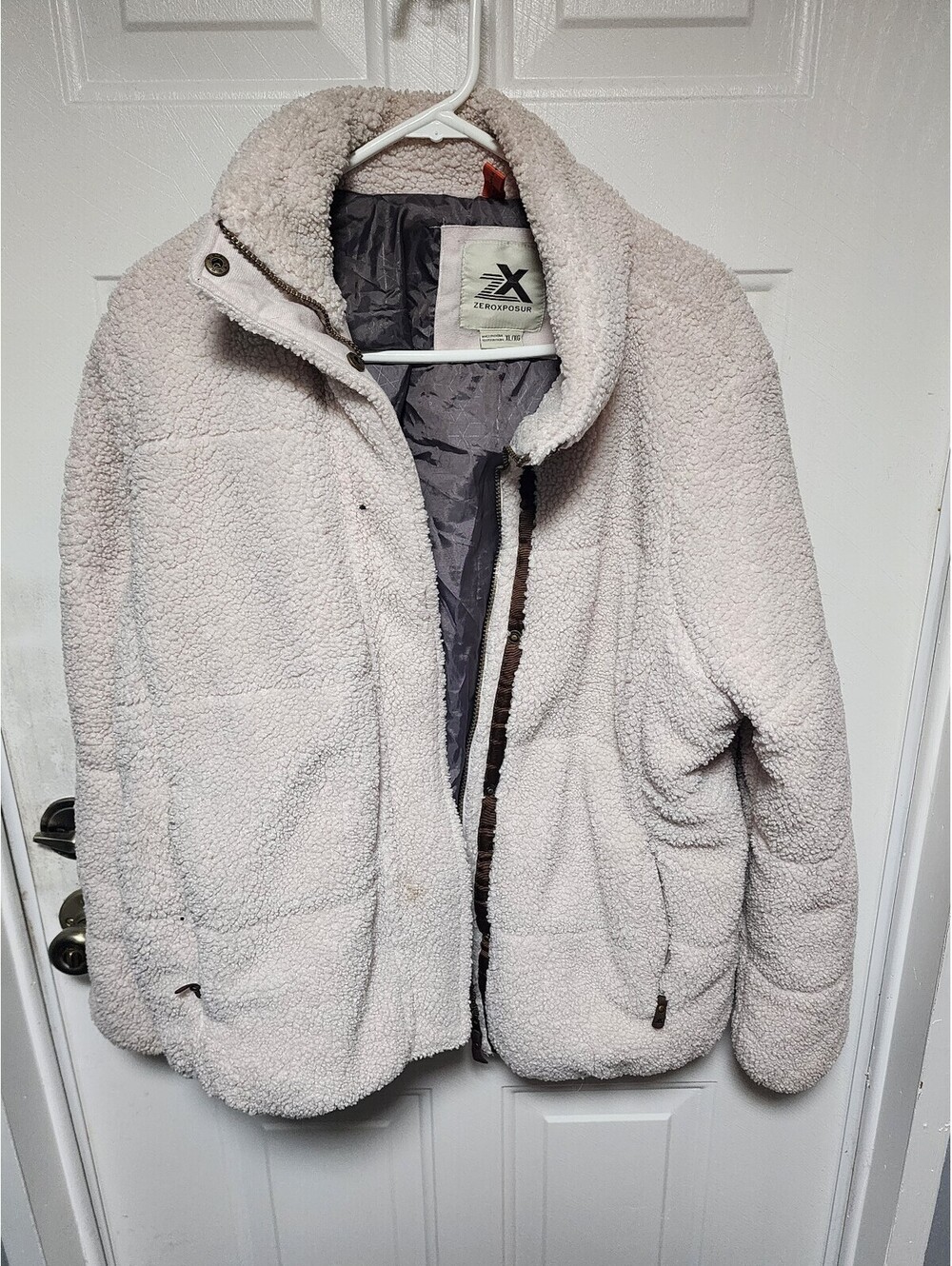 Zero Exposure Cream Sherpa Fleece Jacket